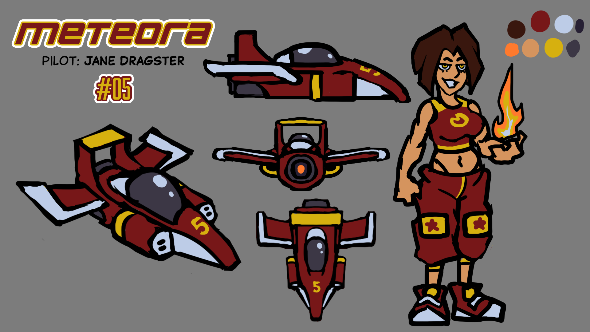 REVERB Animated Character Sheet - Meteora