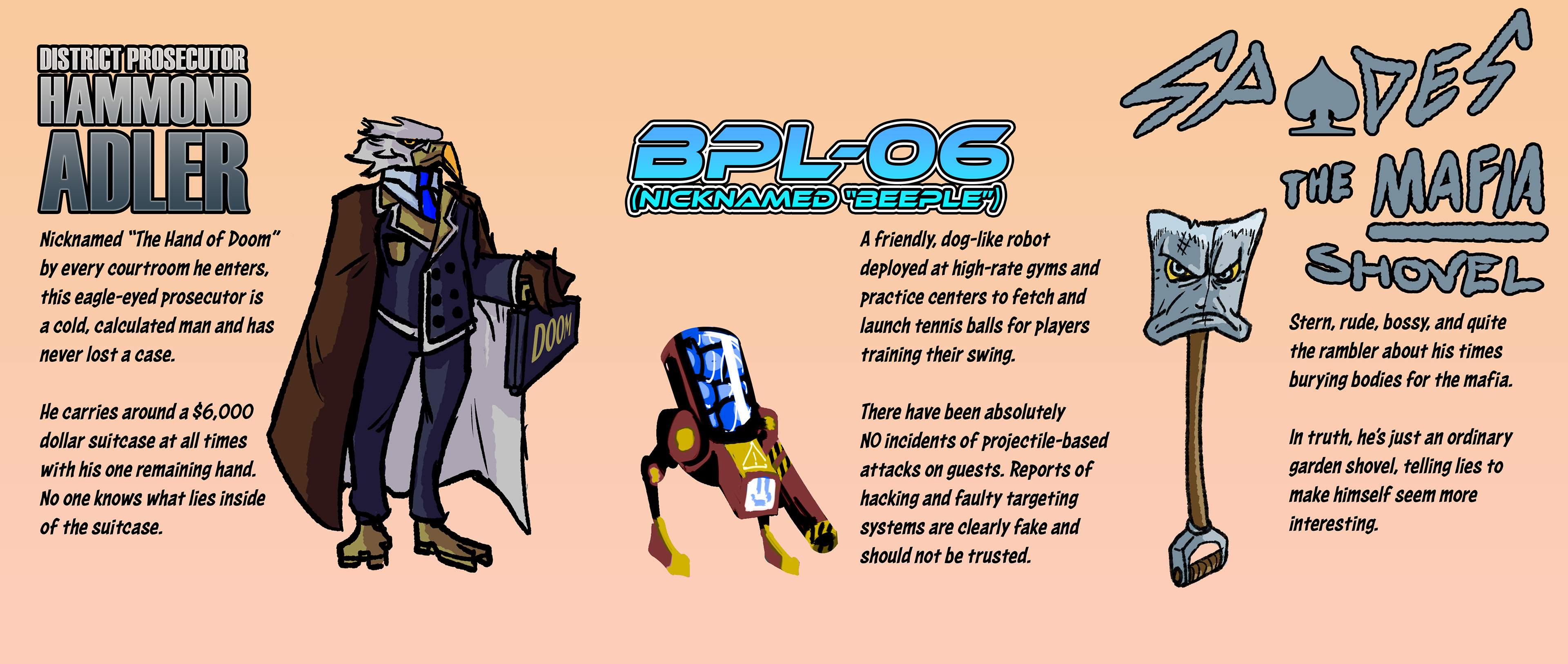 Creative Character Design Assignment Lineup