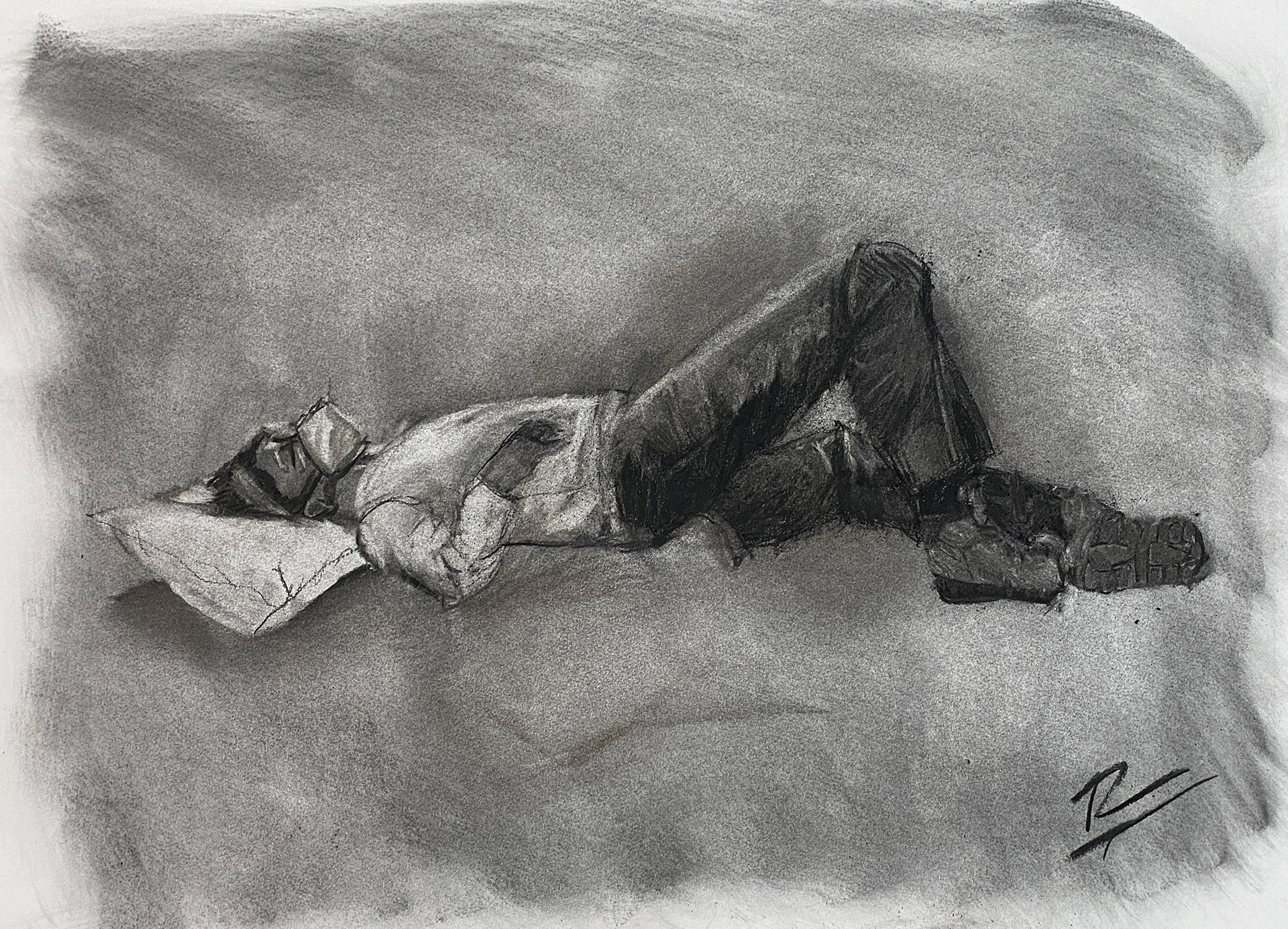 2022 Figure Drawing Reductive Figure w/ Charcoal