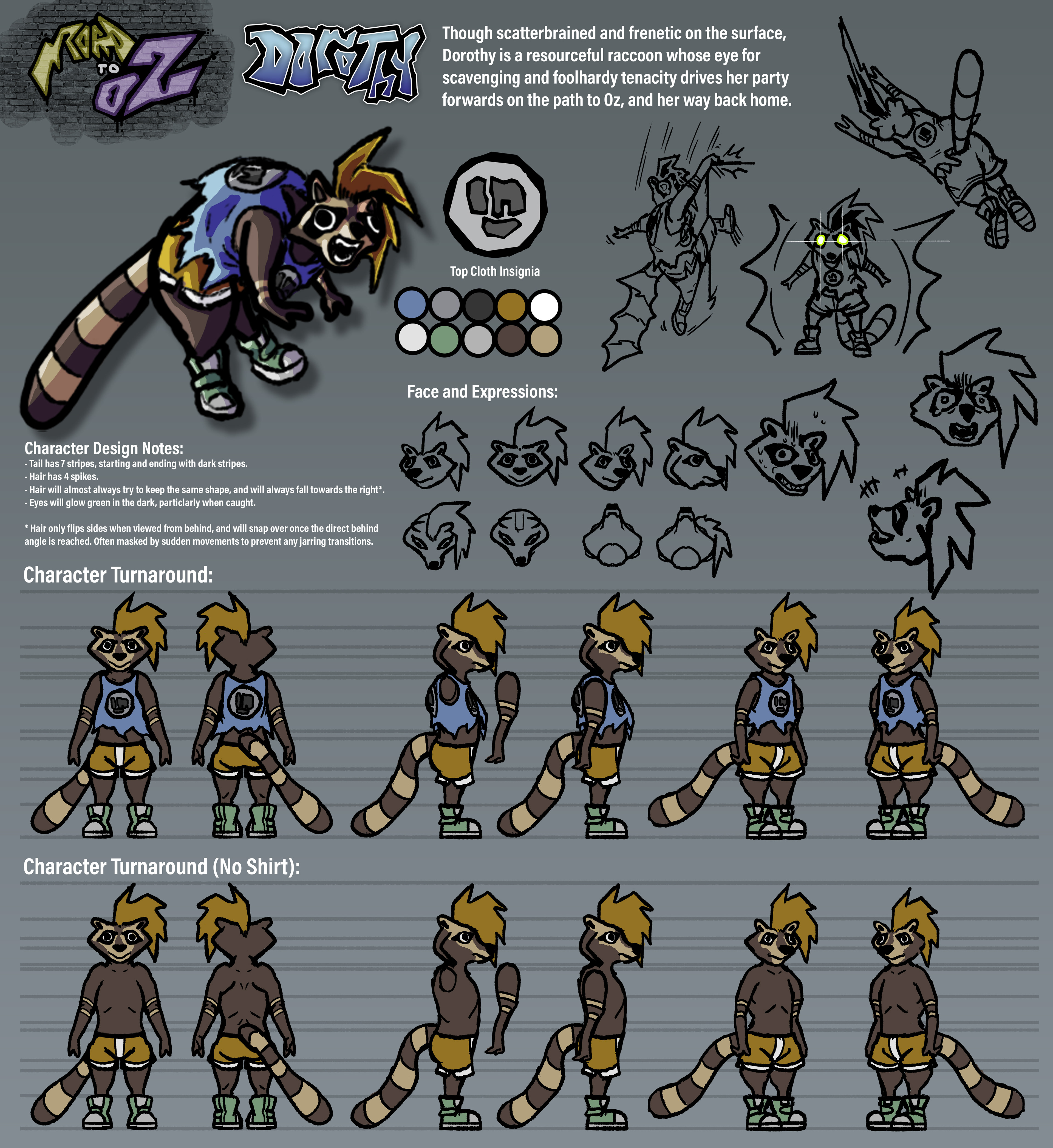 Road to Oz Dorothy Character Sheet