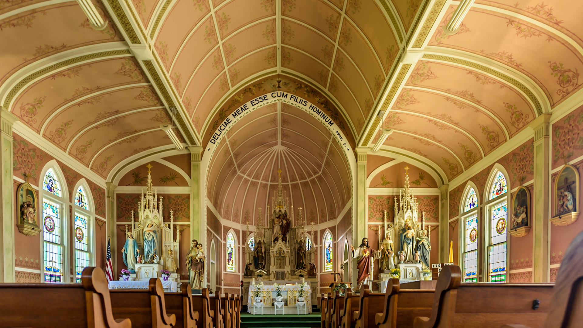 Location: Ammannsville, TX Painted ChurchSt. John the Baptist Catholic Church