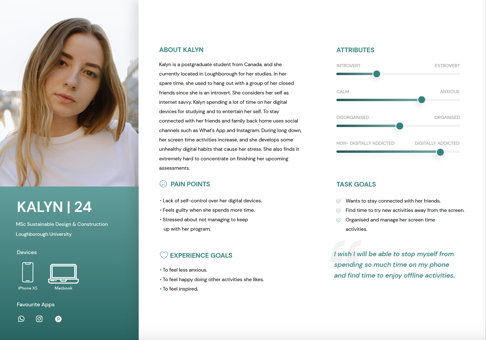 User Persona I