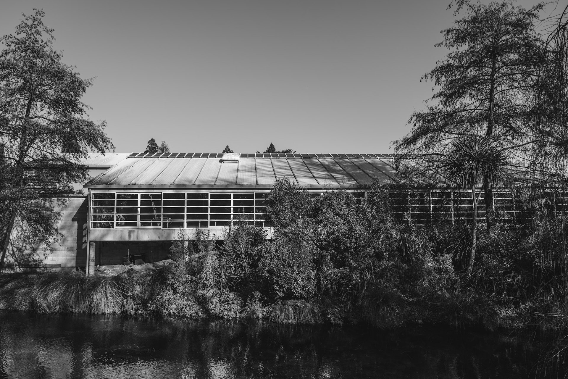 Building along the river