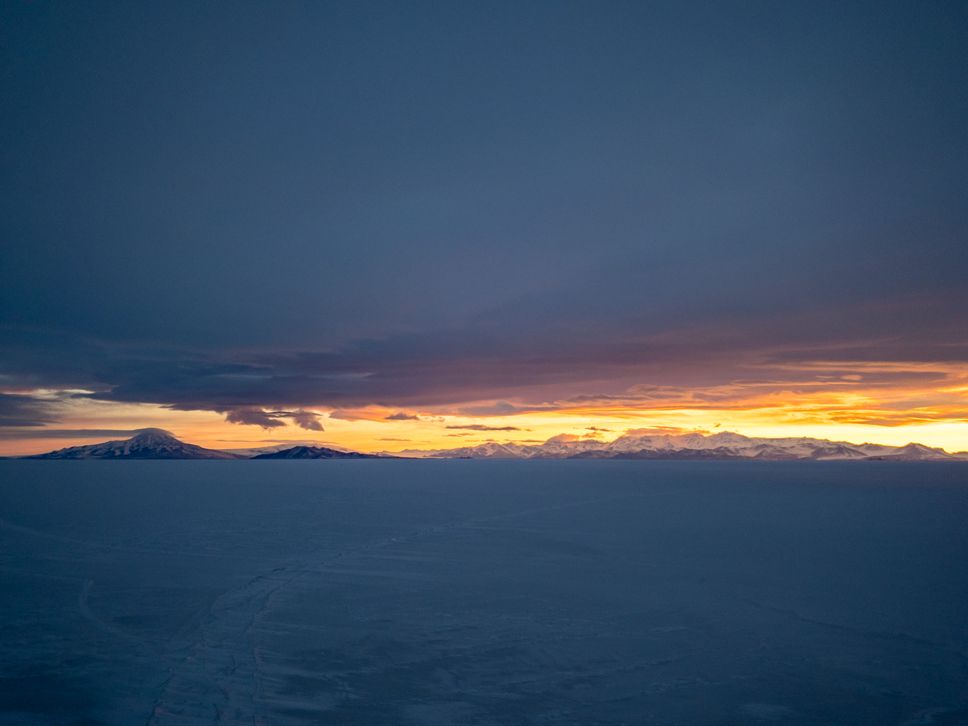 Out on a sunet walk to Hut Point