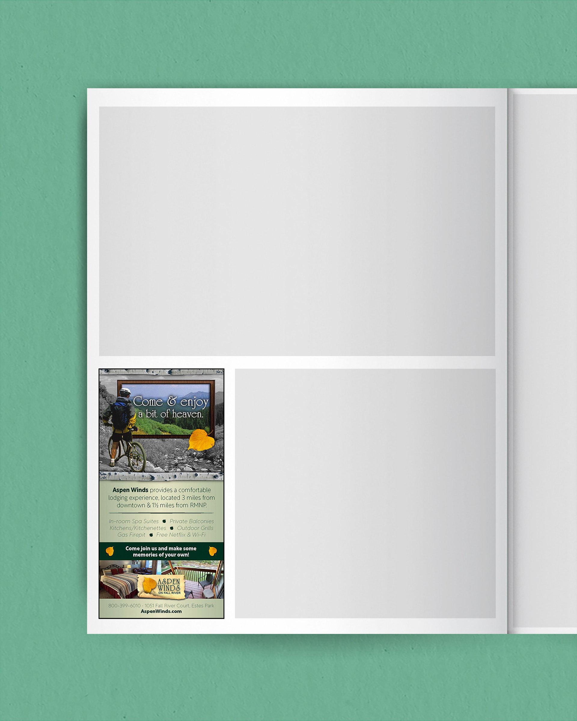 Aspen Winds ad 3 mockup