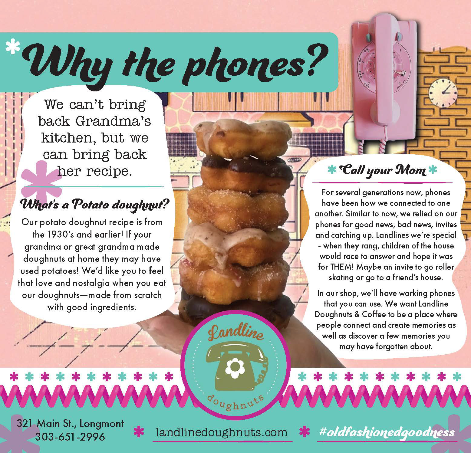 Landline Doughnuts ad 1