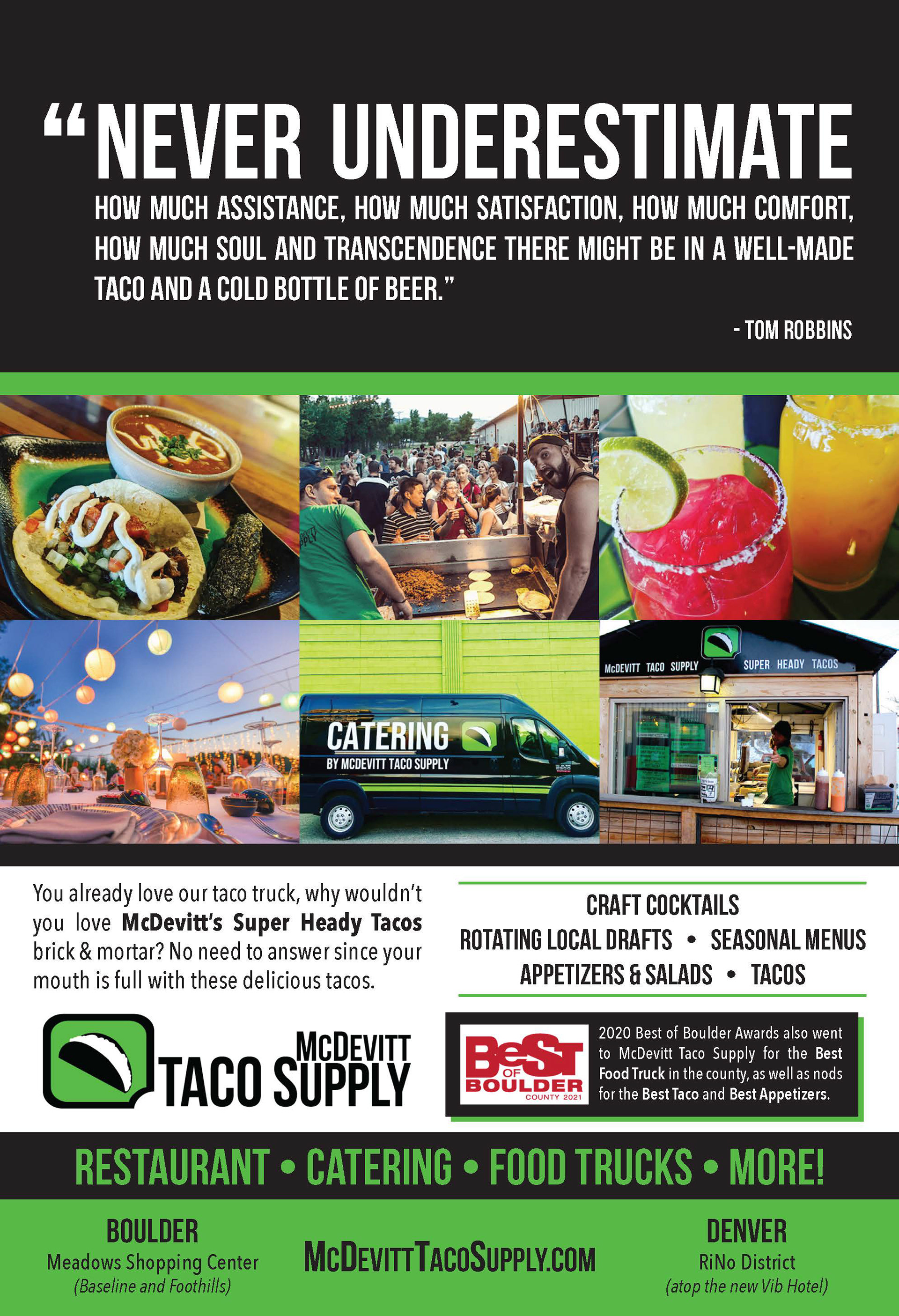 McDevitt Taco Supply ad