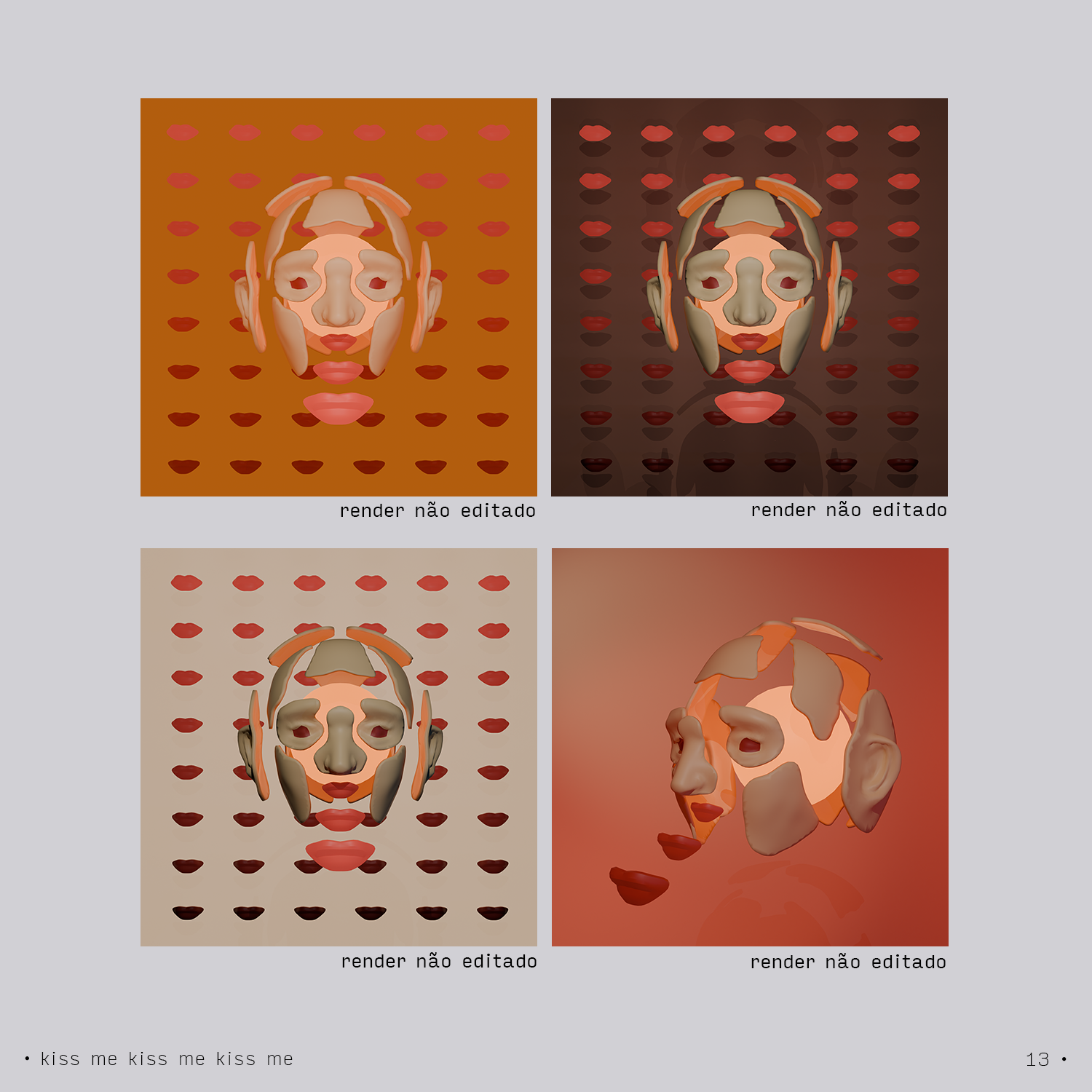 Unedited renders