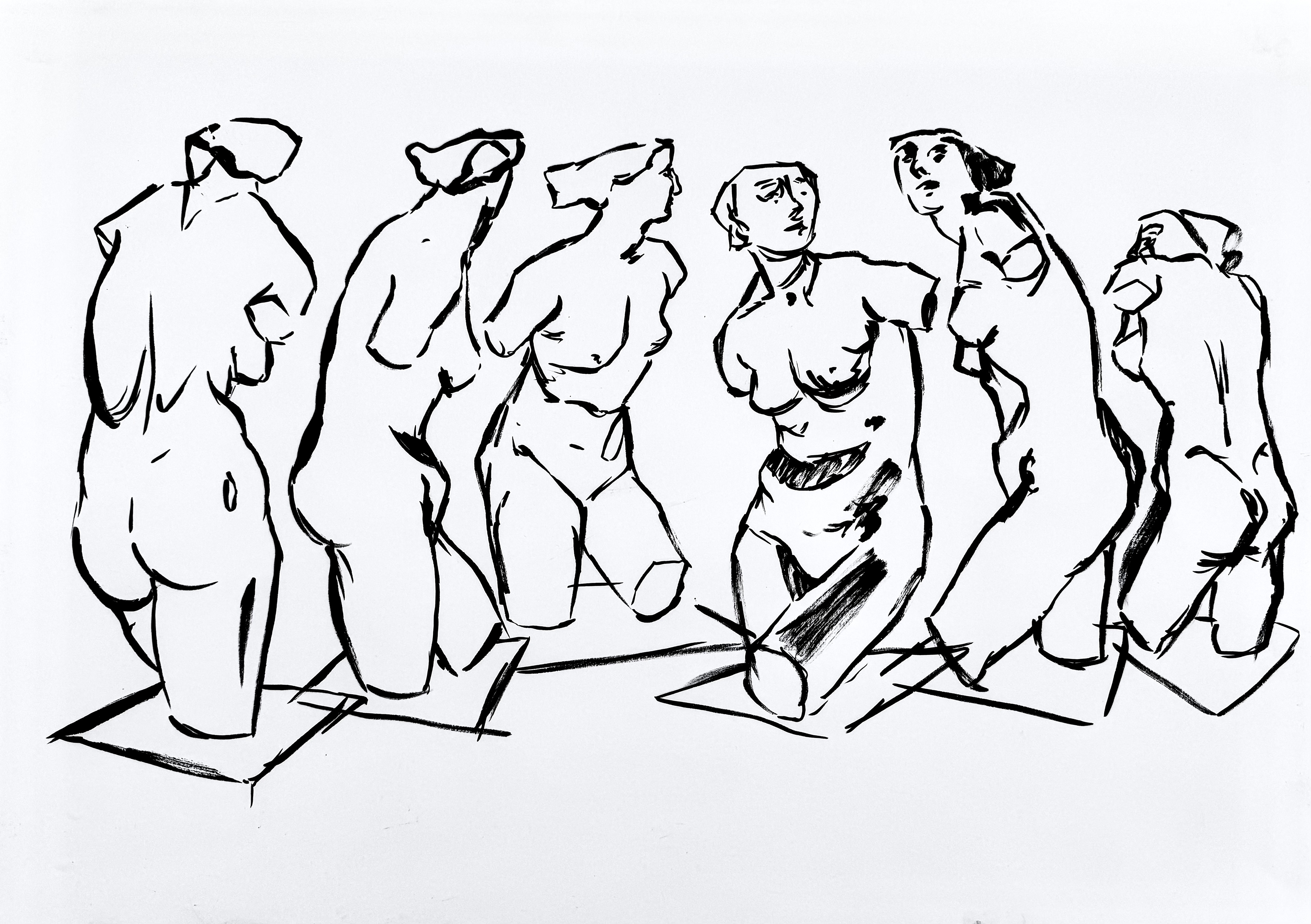 Indian ink on paper, 42 x 59.4 cm