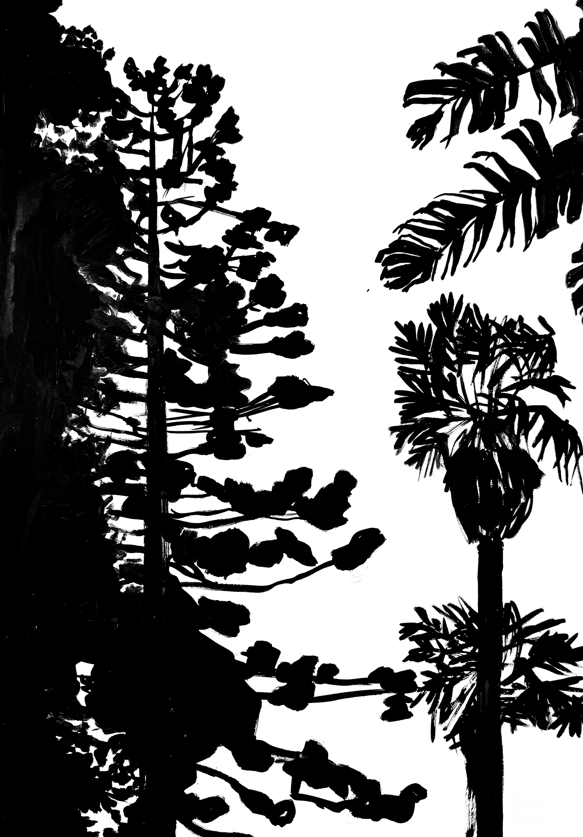 Indian ink on paper, 42 x 59.4 cm