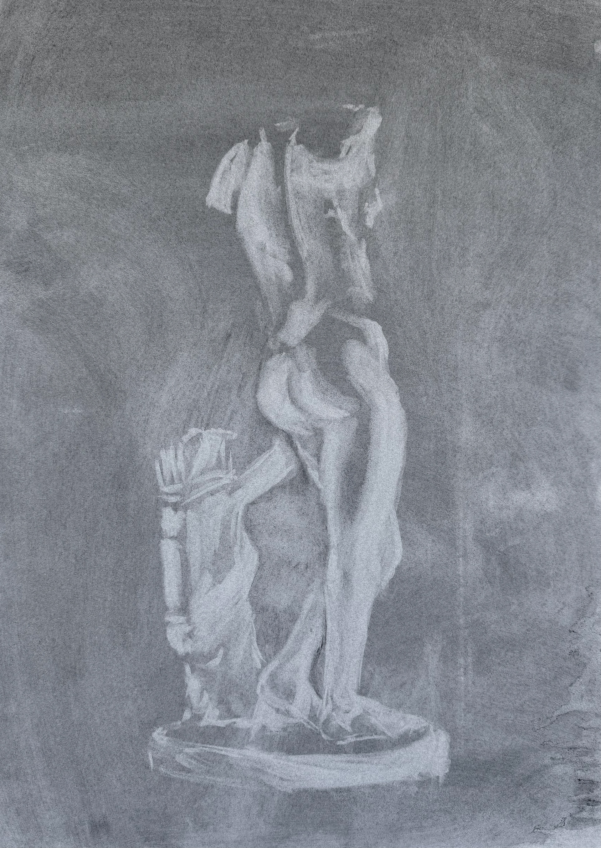 graphite powder on paper, 42 x 59.4 cm
