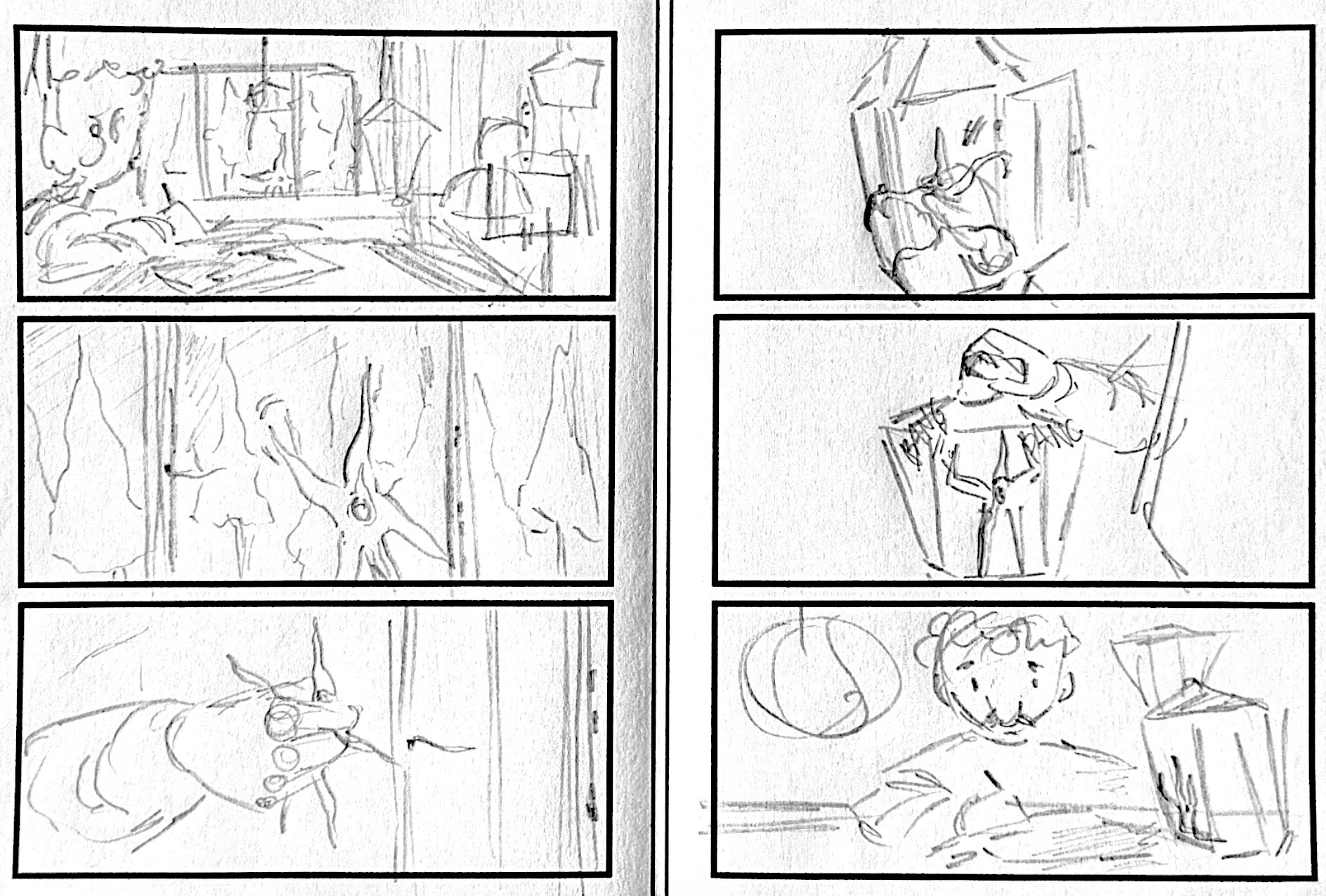 storyboard example: pages 2 and 3