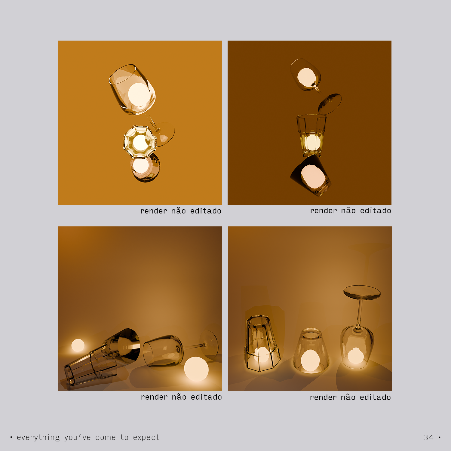 Unedited renders