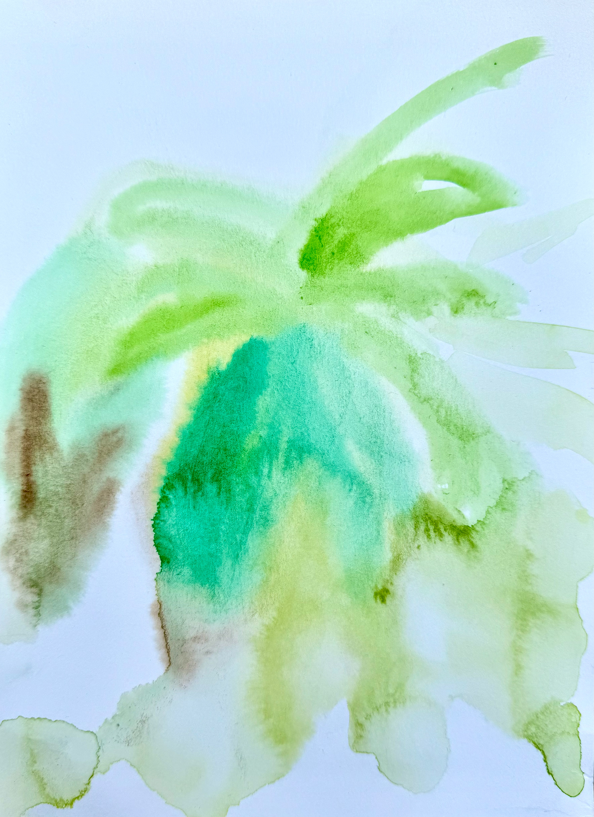 watercolours on paper, 14.8 x 21 cm