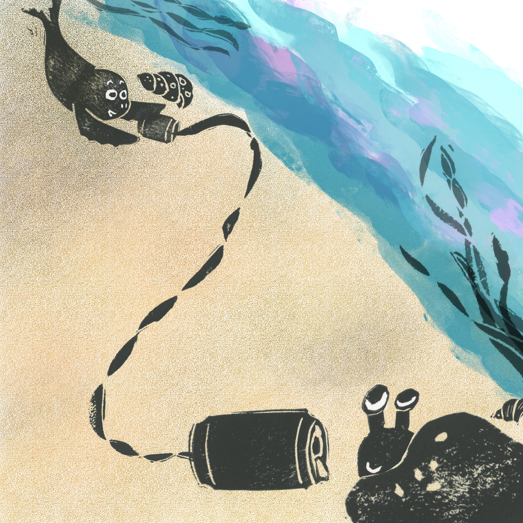 Image 4 in my submission for SCBWI's 2023 Narrative Art Award. Theme = Invention