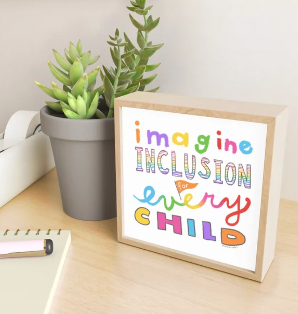 EXCLUSIVE "Imagine Inclusion for Every Child" print designed to benefit the Utah Parent Center on Giving Tuesday 2022