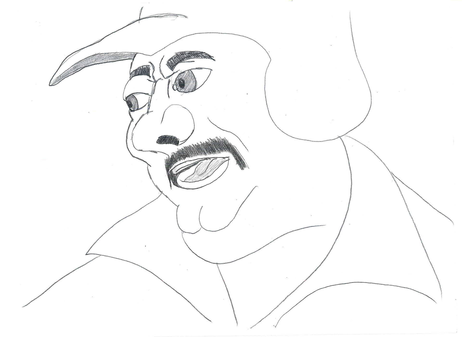 Man with Winter Hat - clean lines