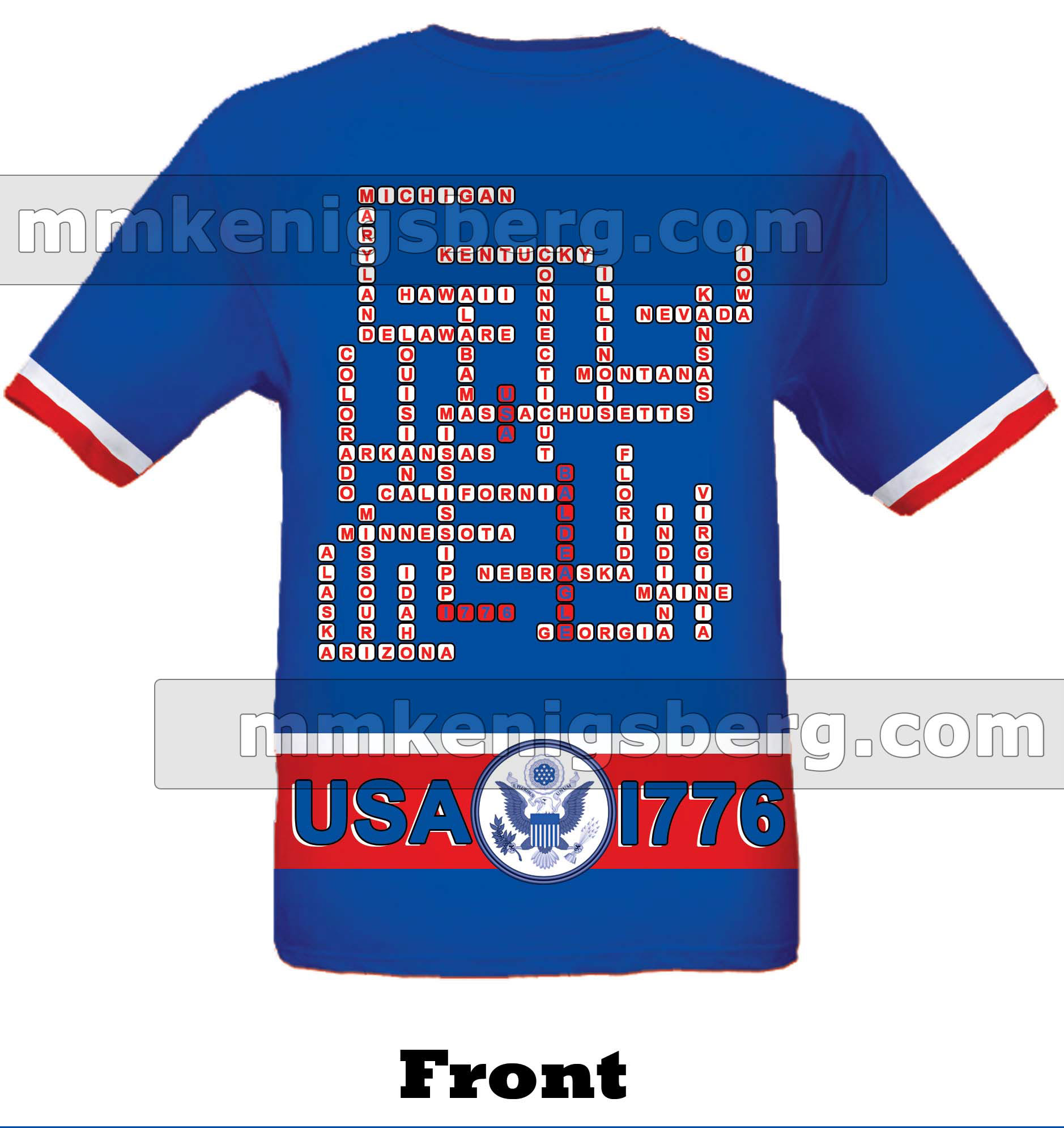 Blue version: front