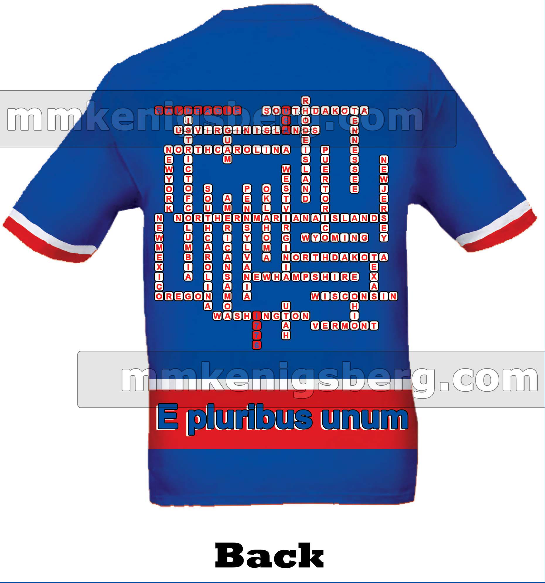 Blue version: back