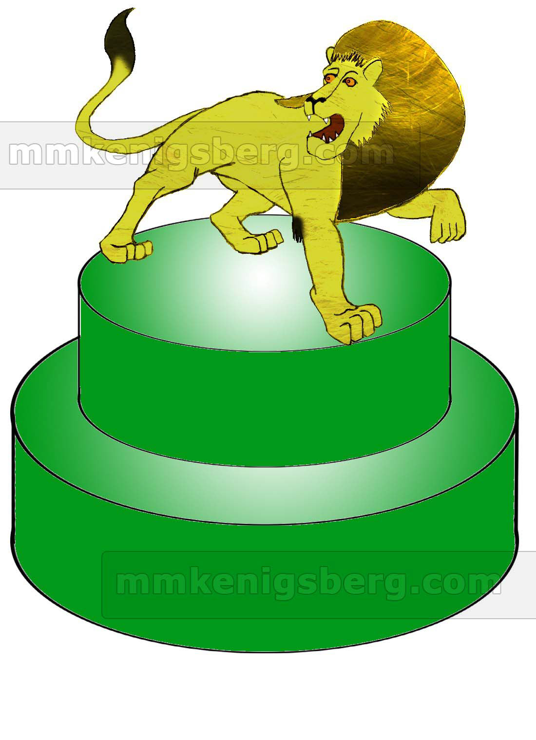Earth token: lion