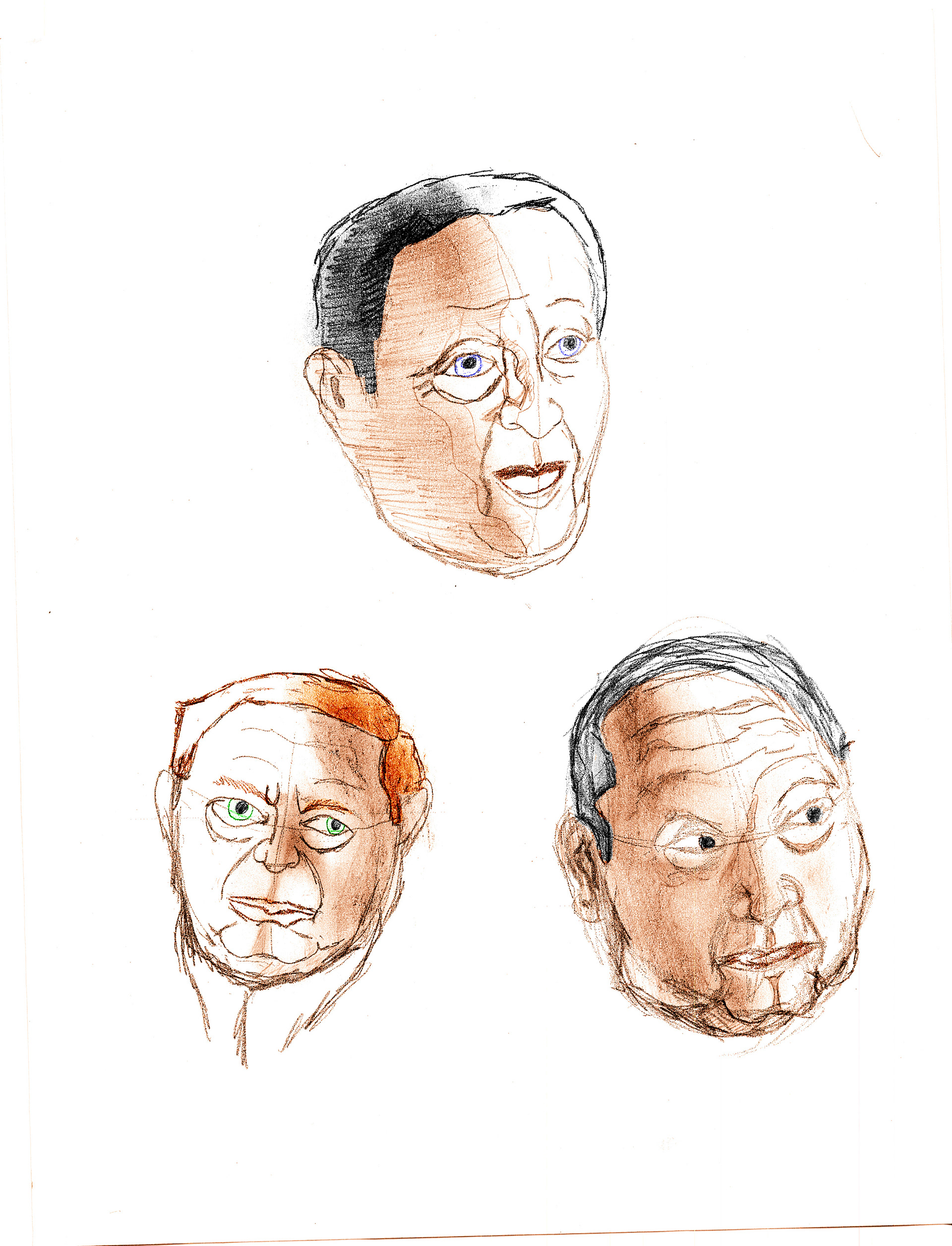 Three heads are better than one - colored