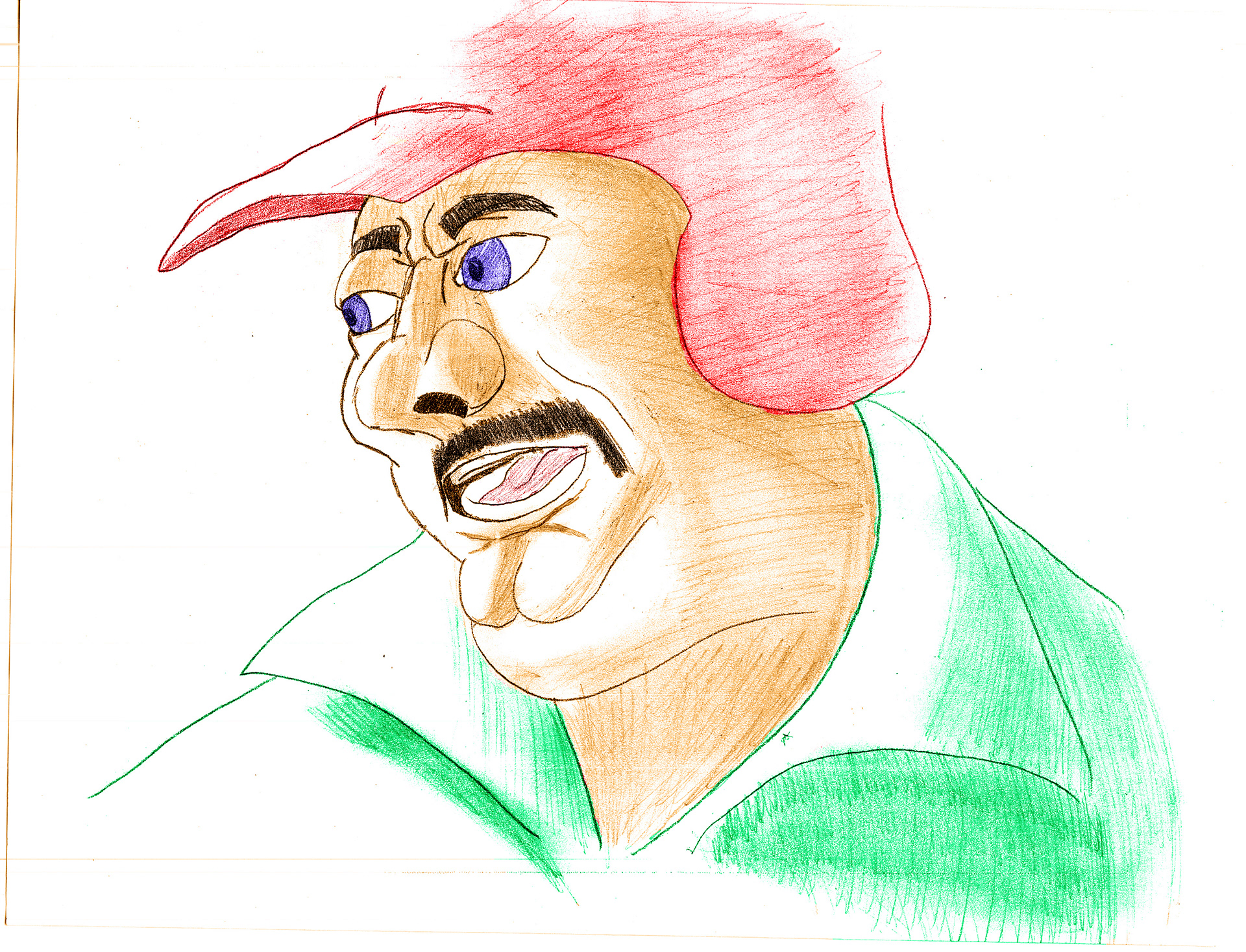 Man with Winter Hat - colored