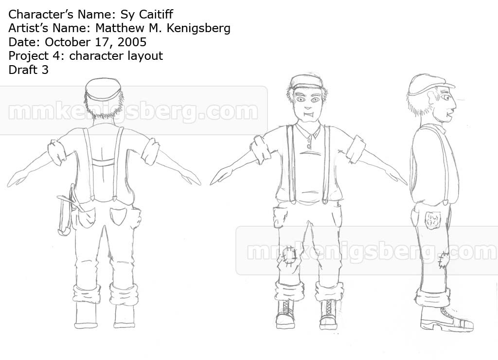 Troublemaker Child Character layout