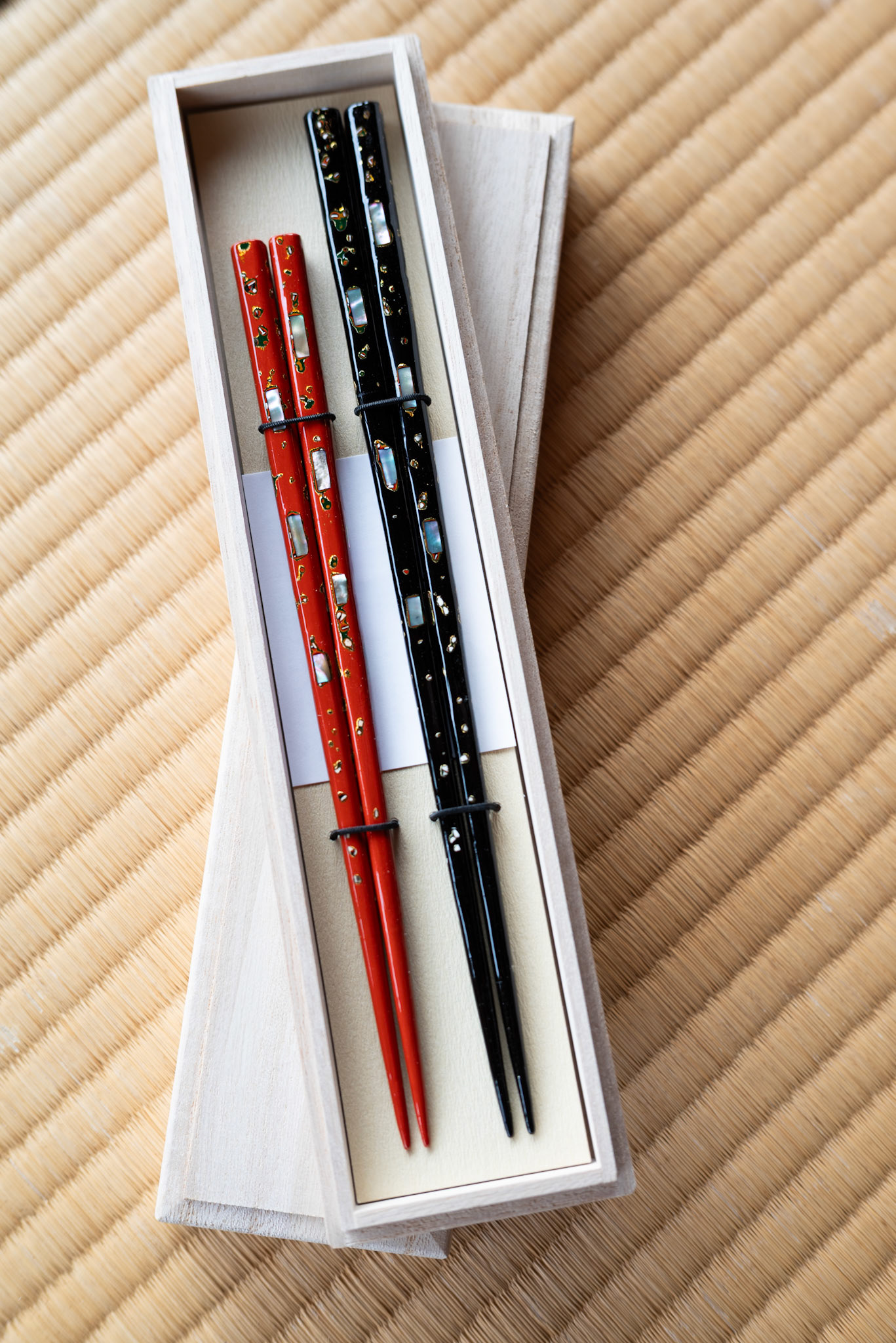 Wakasa Nuribashi in box. Photographed in Obama, Fukui February 2025