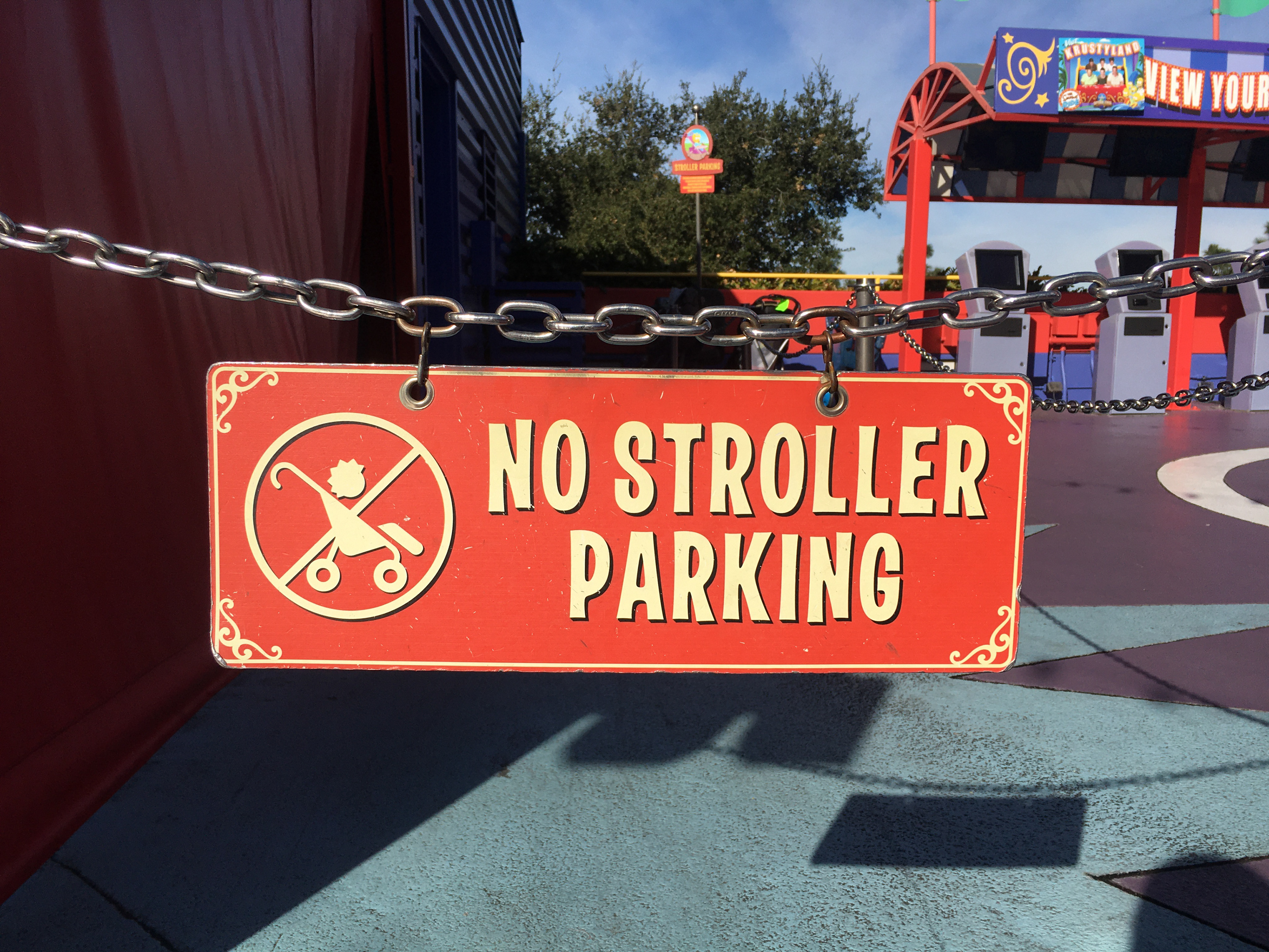 Simpsons No Stroller Parking