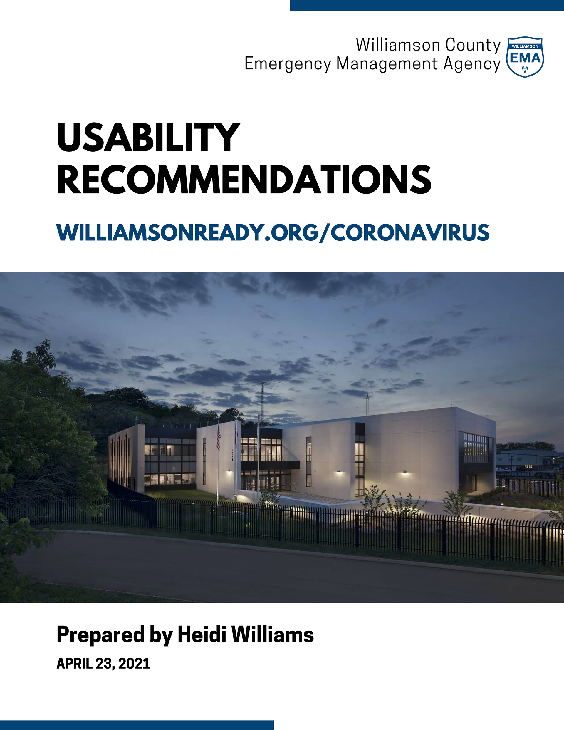 Usability recommendations for this site were created in spring of 2021, and the site has changed a lot since then.