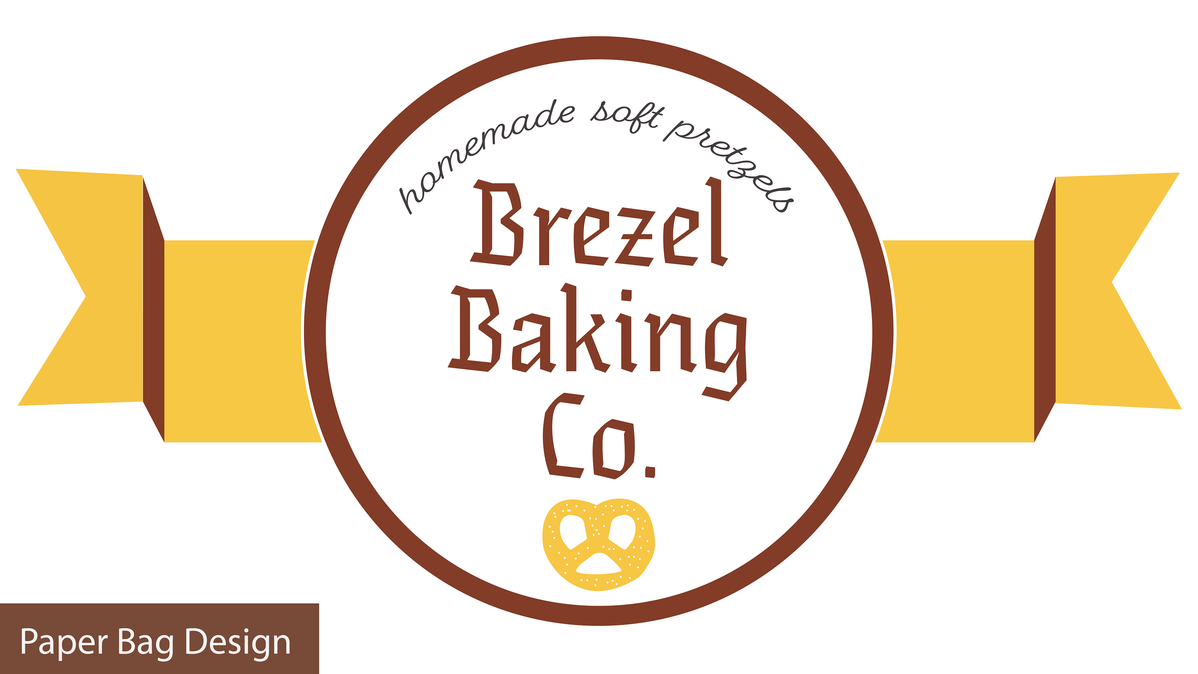 The logo design for paper bags