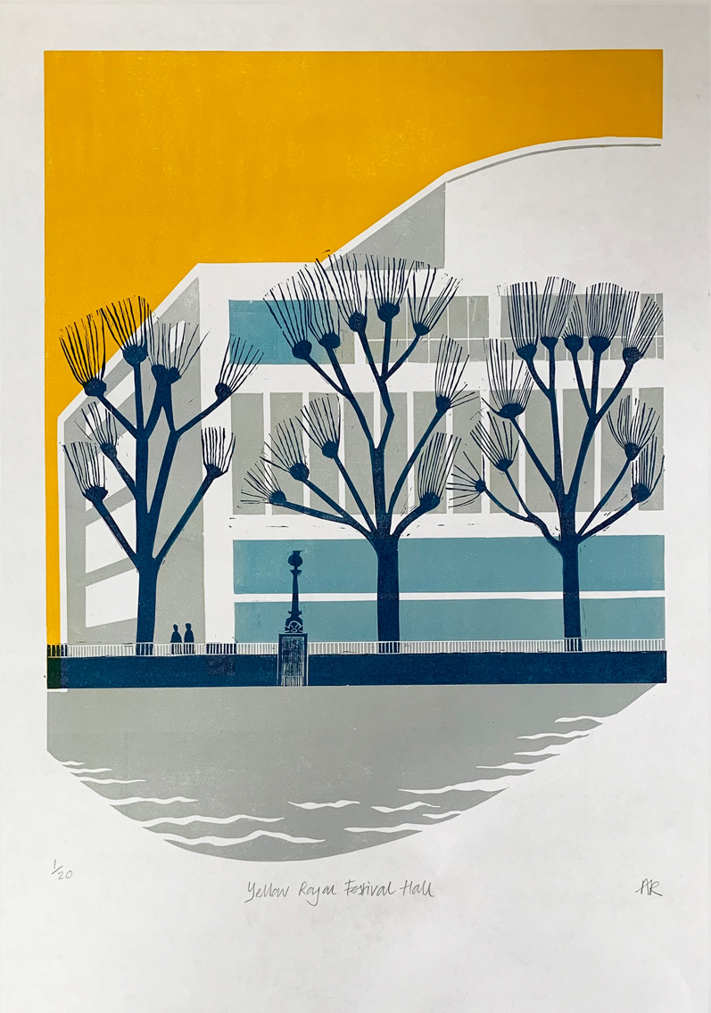 Yellow Royal Festival Hall - SOLD