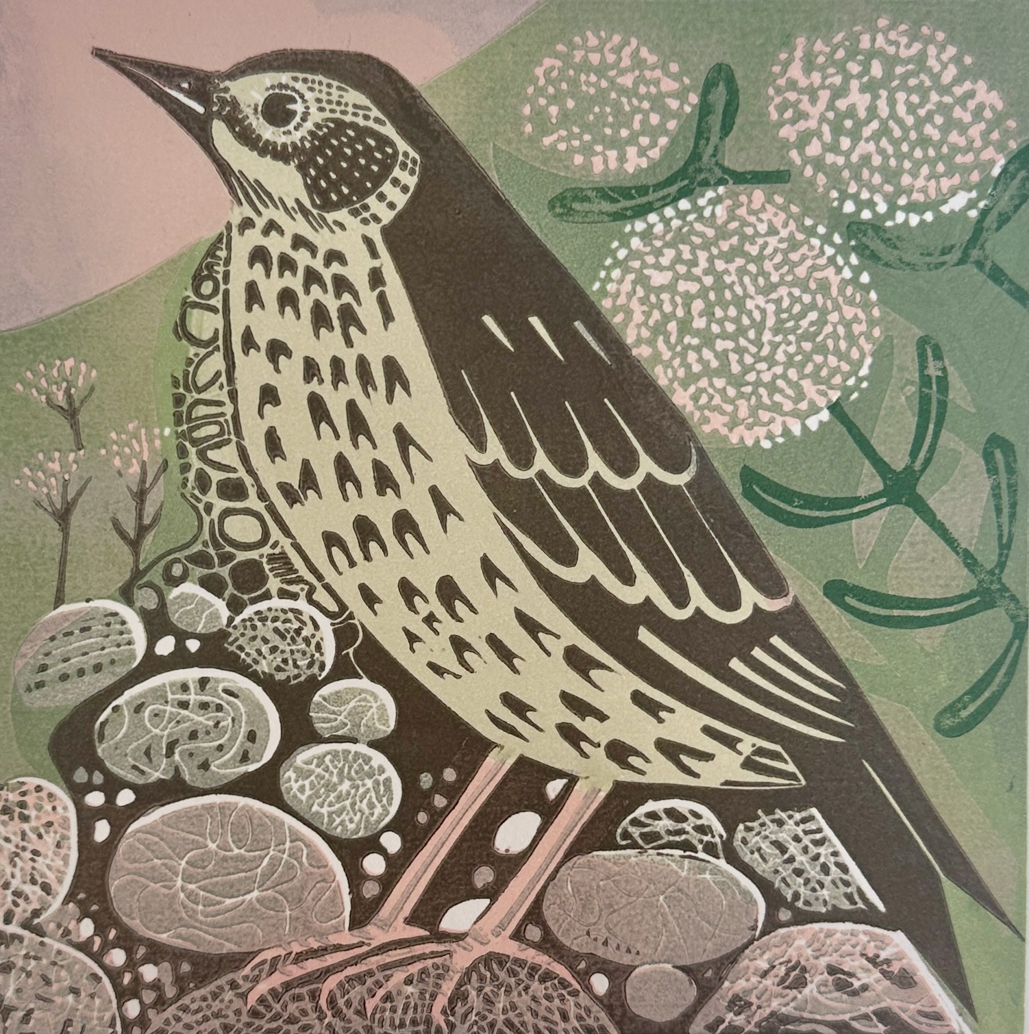 Brief Encounter - Reduction Linoprint - £65