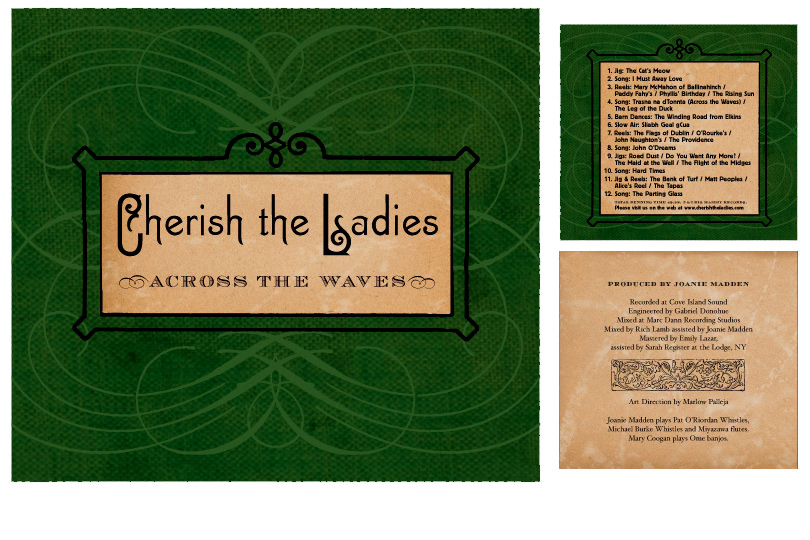 "ACROSS THE WAVES," CHERISH THE LADIES DIGIPAK: Creative direction, design and production.