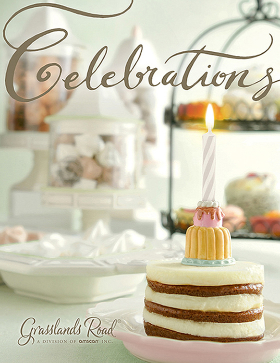 "CELEBRATIONS" CATALOG COVER FOR GRASSLANDS ROAD: Creative direction, design and production.