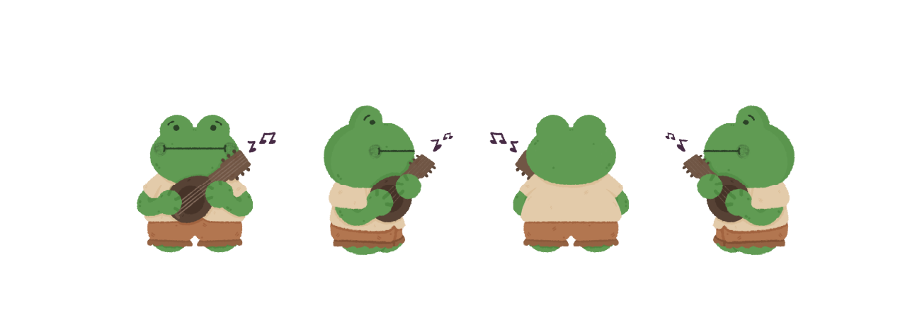 Robart The Bard (w/ Guitar), Character Sheet, 2026 - Procreate