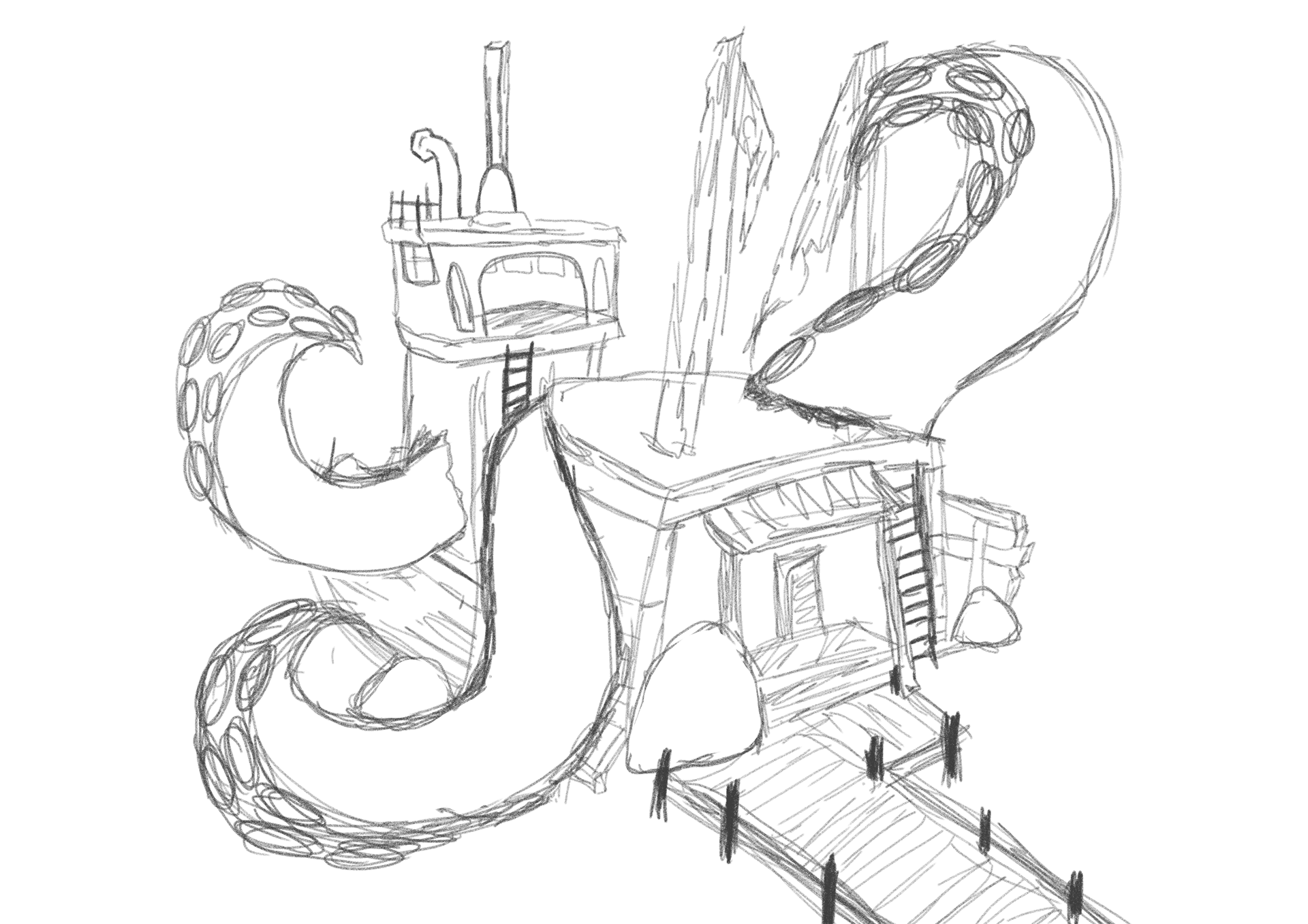 Sketch of the Outside of the Pop-Up