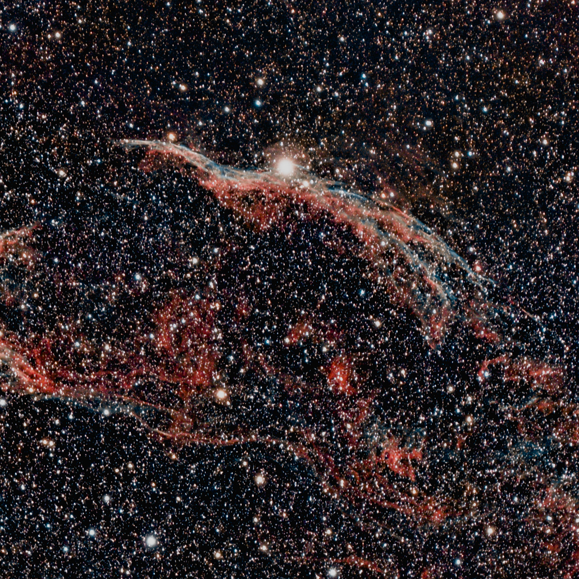 Les Dentelles du Cygne forment un rémanent de supernova dont l'explosion remonterait à une dizaine de milliers d'années. Elles se situent dans la constellation du Cygne. Le nom normalisé de ce rémanent est SNR G074.0-08.6, qui est quelquefois également appelé boucle du Cygne, terme issu de la traduction littérale de son nom anglais (Cygnus Loop). Cet objet est très vaste (une dizaine de degrés carrés) et très morcelé, notamment dans le domaine visible. Il n'a reçu que récemment une désignation qui s'applique à l'objet tout entier. On retrouve notamment les Dentelles du Cygne dans le catalogue Sharpless sous la désignation de Sh2-103. On la connaît cependant mieux en tant que groupe de plusieurs parties brillantes grosso modo disposées en cercle : la Grande Dentelle, la partie la plus brillante, se situe dans la région nord-est. Elle a la forme d'une virgule composée de filaments très fins s'étendant sur 1,2° suivant un axe NO-SE pour une largeur de l'ordre de dix minutes d'arc. Elle a été répertoriée par John Dreyer sous les désignations NGC 6992 (partie longiligne du nord-ouest), NGC 6995 (rebiquage au sud-est) et IC 1340 (extensions plus faibles de ce rebiquage) ; la Petite Dentelle se situe à l'opposé de la grande, à 2,5° au sud-ouest de cette dernière. Elle présente la particularité d'effleurer visuellement une étoile visible à l'œil nu (magnitude 4,2), 52 Cygni, ce qui rend le pointage aisé pour l'astronome amateur. Au nord de cette étoile, la Petite Dentelle est constituée d'un filament comprenant deux brins principaux, s'étendant sur quasiment un demi-degré pour une largeur ne dépassant pas quatre minutes d'arc ; de l'autre côté de l'étoile, le filament s'évase en direction du sud-est autour de trois brins principaux (plus brillants au fur et à mesure que l'on s'éloigne vers l'ouest). Cette partie des Dentelles du Cygne est connue sous la désignation de NGC 6960 (elle n'en constitue en fait qu'une petite partie) ; le Triangle de Pickering se trouve quant à lui au nord-ouest de la nébuleuse. Comme son nom l'indique en partie, il s'agit d'un triangle filamenteux allongé en direction du sud sur environ 45 minutes d'arc (pour une base de 25' de largeur). Il partage avec la Petite Dentelle la désignation de NGC 6960. Le Triangle de Pickering se prolonge par un long filament de plus de deux degrés de long ; quelques nodosités isolées viennent compléter le tableau, toujours avec l'aspect filamenteux que l'on retrouve dans les parties précédentes. Citons notamment NGC 6974 et NGC 6979, un demi-degré au nord-est du Triangle de Pickering.