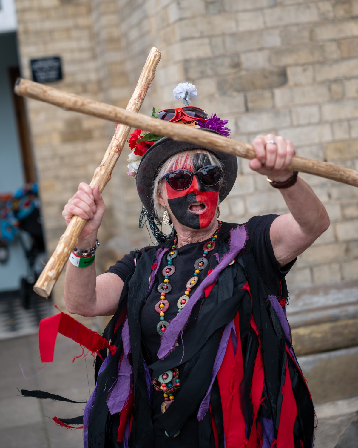 Morris Dancer, Saltburn Folk Festival 
