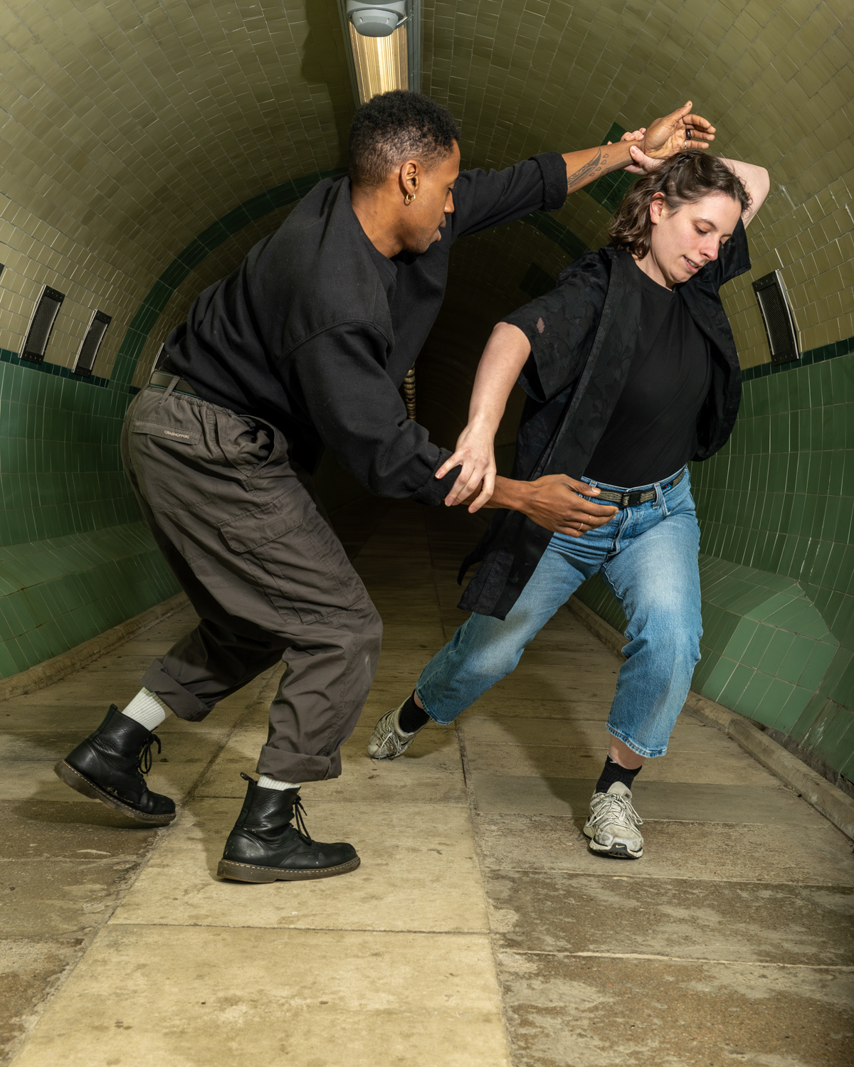 Jenny and Igor, Tyne Pedestrian Tunnel