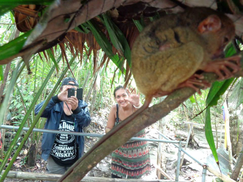 Visiting family in the Philippines. Bohol, Philippines Tarsier Sanctuary