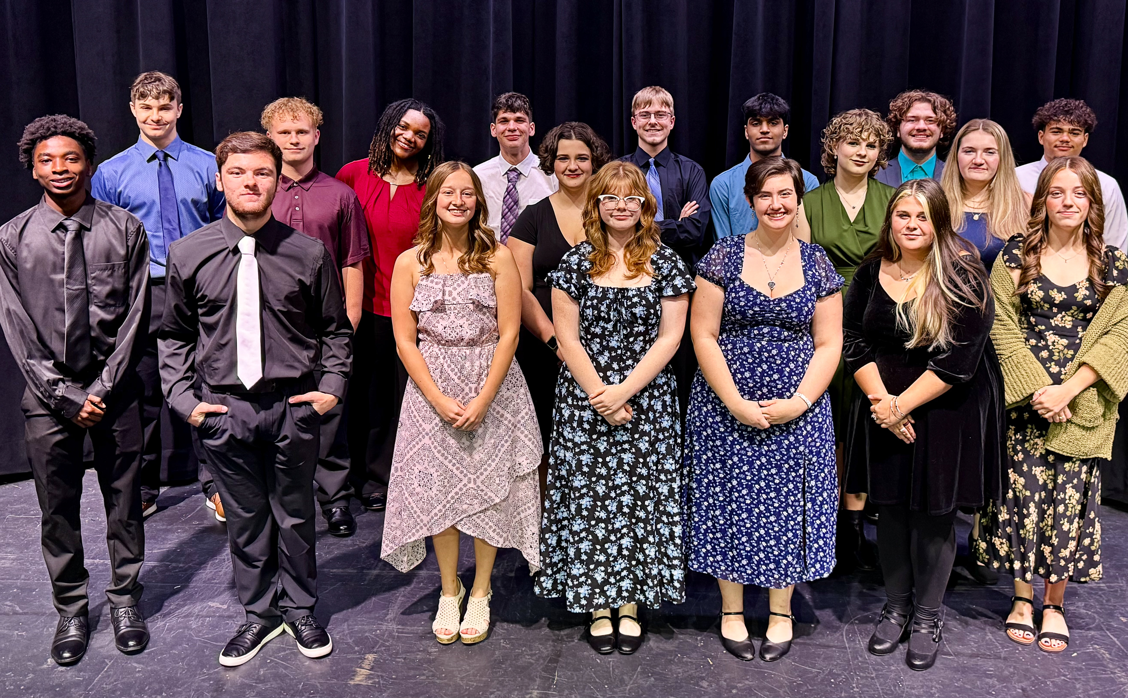 New members of the Xenia High School chapter of the National Honor Society, November 2025.
