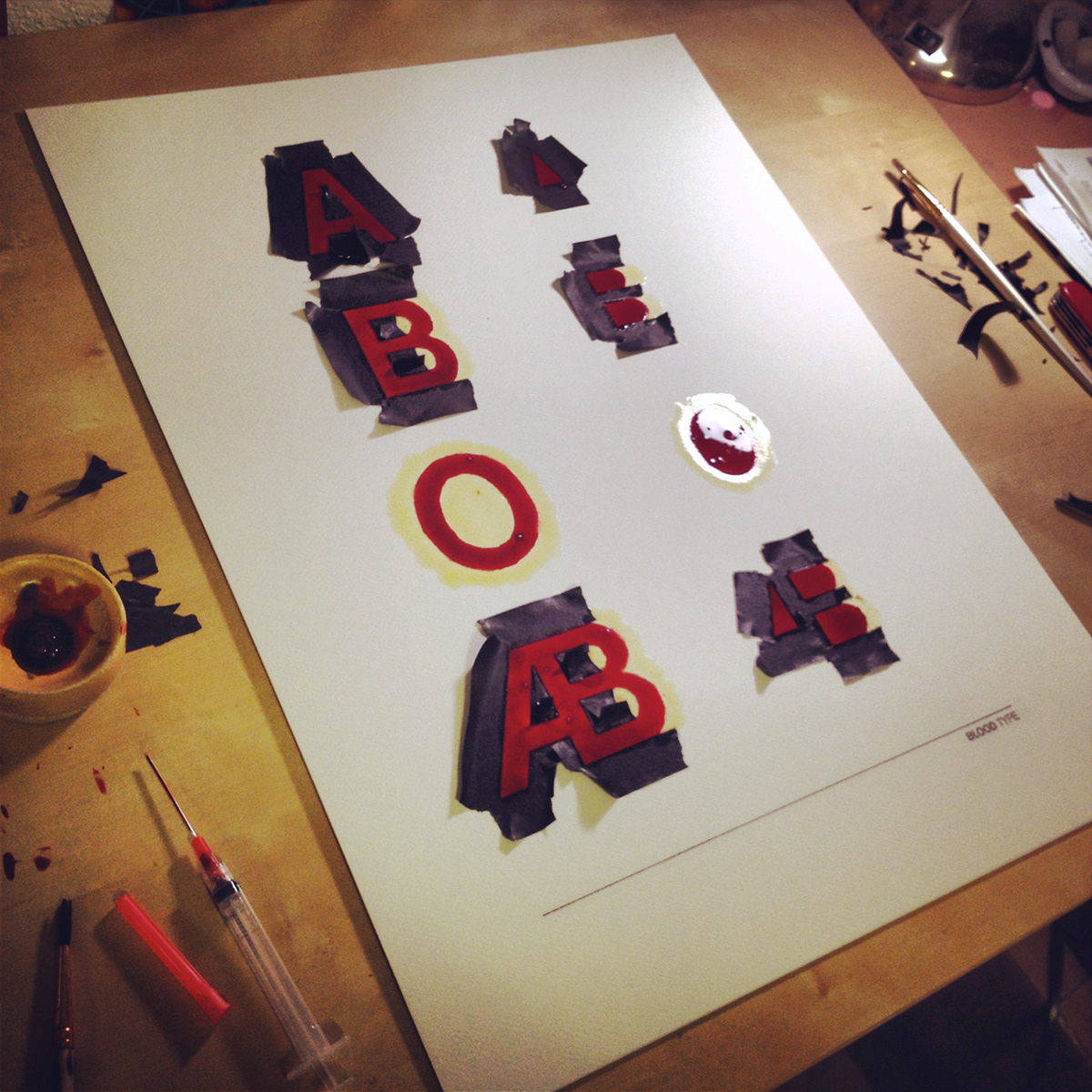 Susie Thai - Blood Type: Experimental Typography