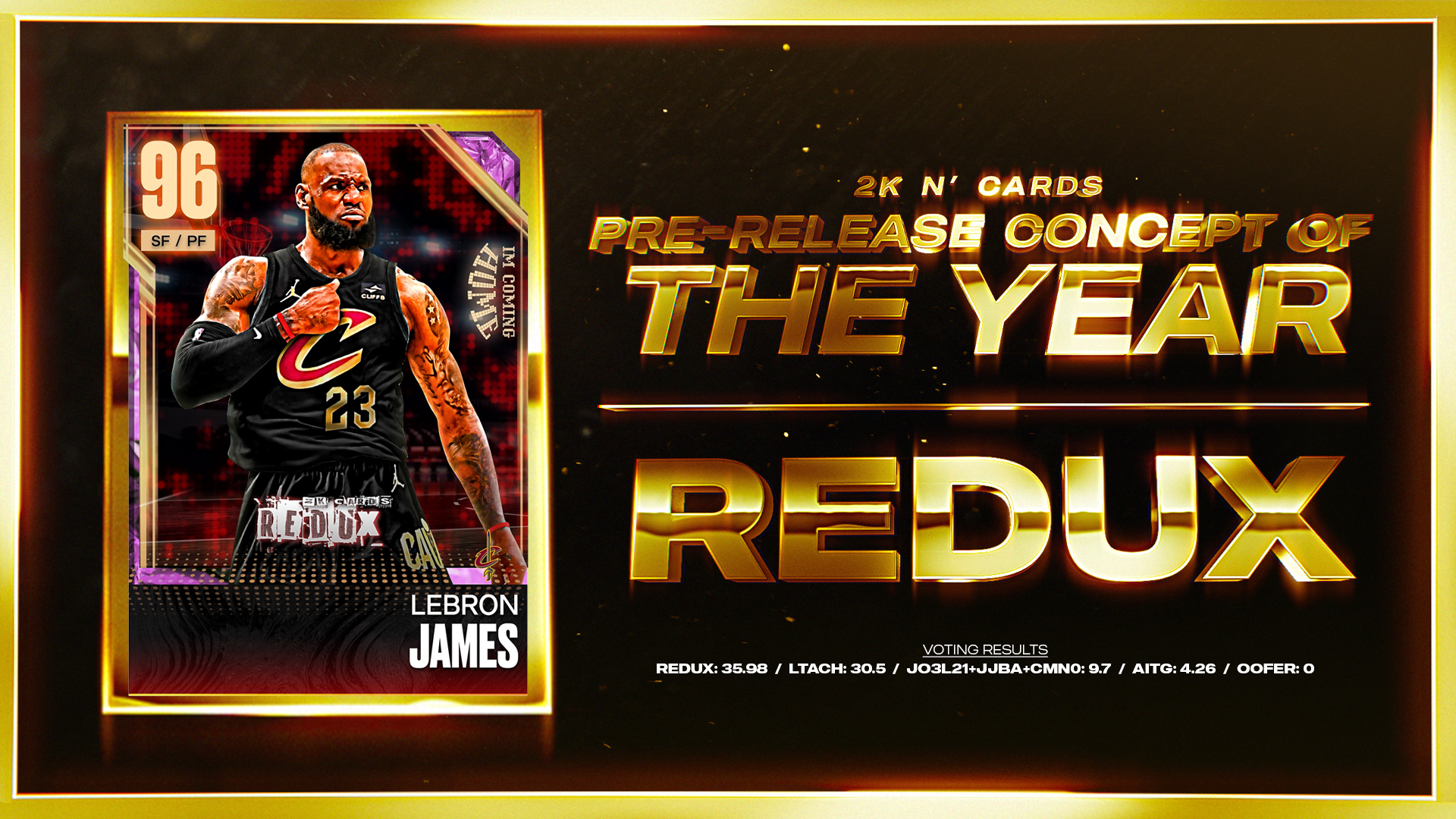 (NOT MADE BY ME) Awarded Pre-Release Concept Of The Year in 2K N' Cards Discord