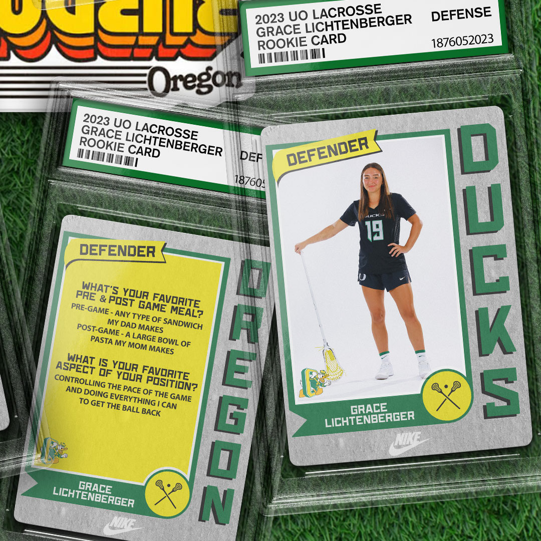 2022 New Ducks Profile Graphics for UO Women's Lacrosse - Individual Post