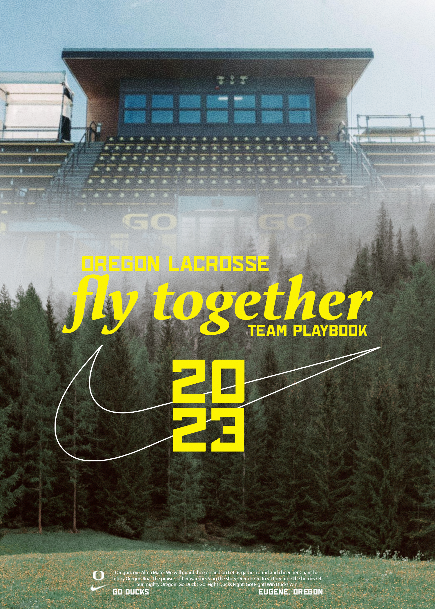 UO Women's Lacrosse 2023 Team Playbook Cover