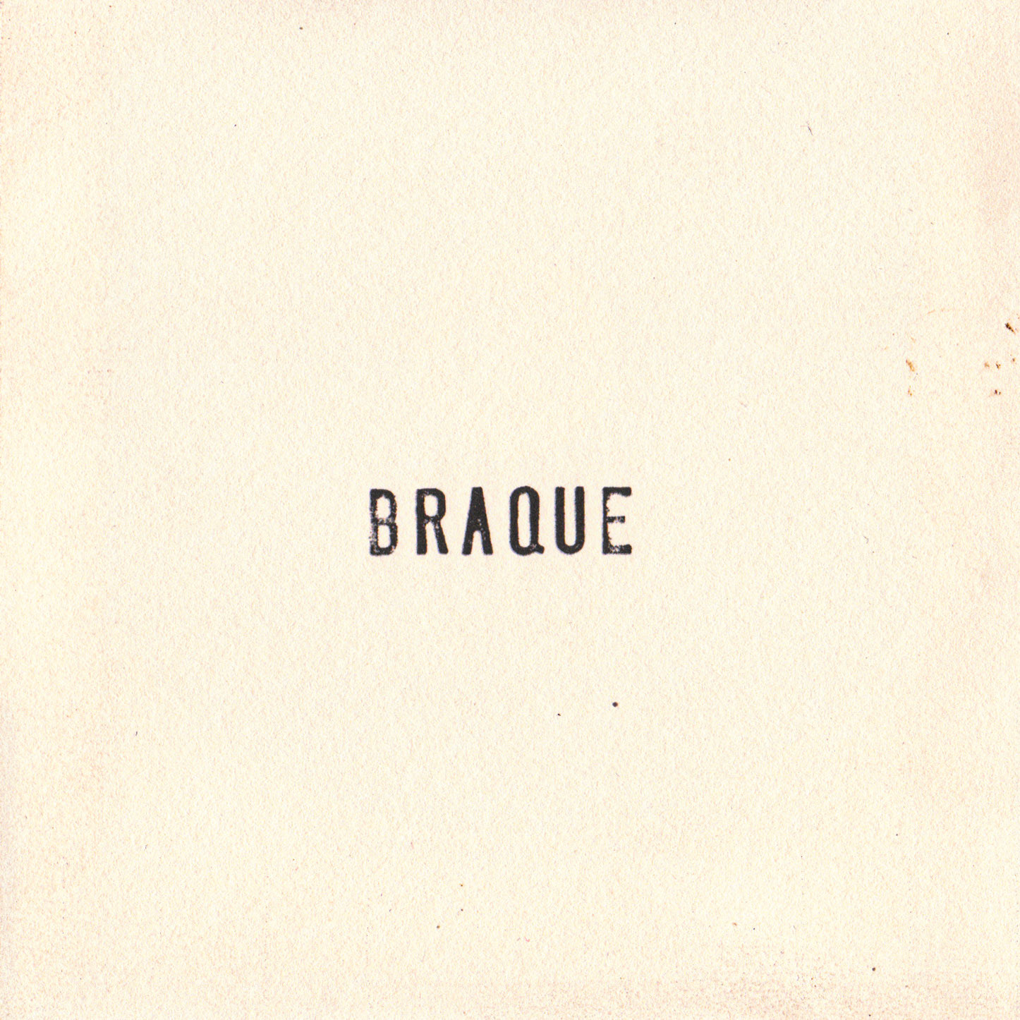 Braque - Wie Kan Me Nou Vertellen? (2012)