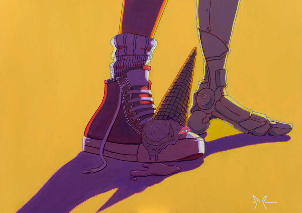Cool Shoes - Acrylic on Board