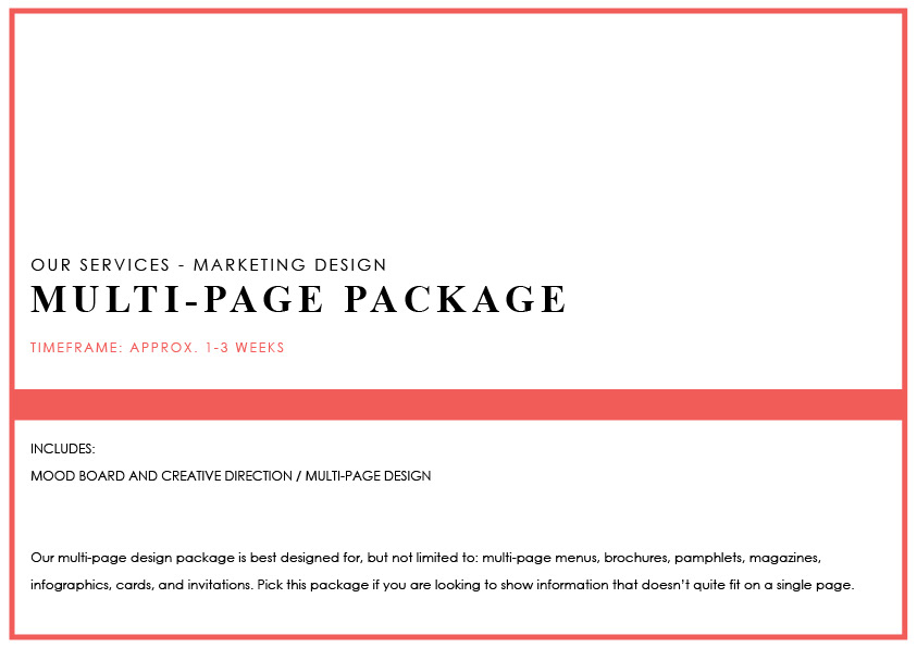 MULTI-PAGE PACKAGE