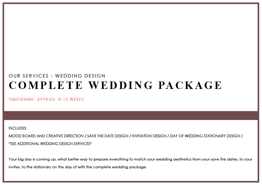 COMPLETE WEDDING PACKAGE